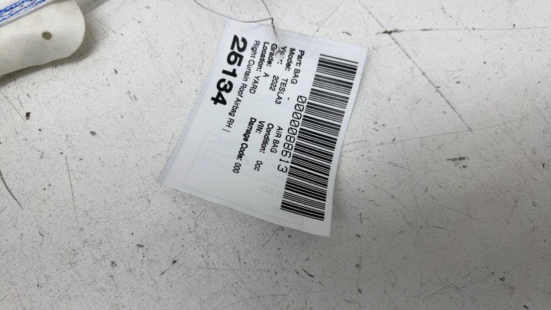 ⭕2017-2023 Tesla Model 3 Passenger Roof Curtain Airbag Module Right 10