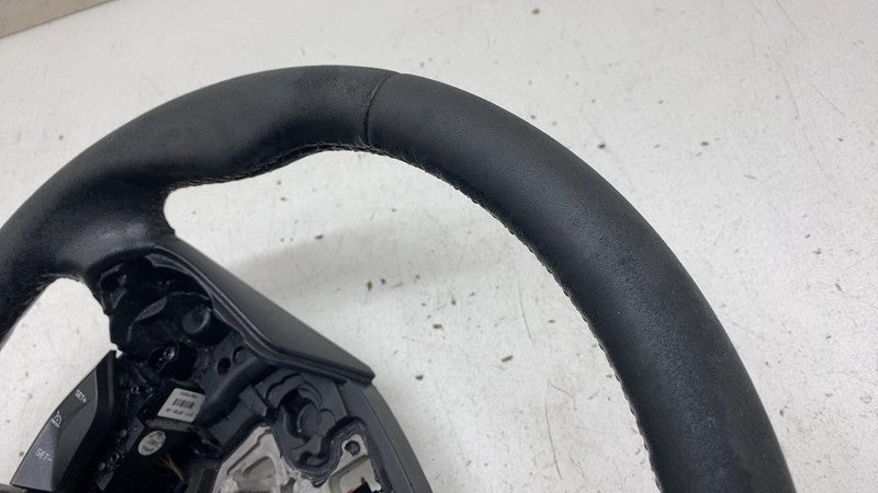 2013-2018 Ford C-Max Front Driver Steering Wheel Leather Black w/ Cont