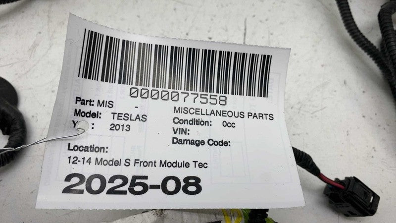 ⭕ 12-14 Model S Front Module Tech Package Wiring Harness Cable Wire 10