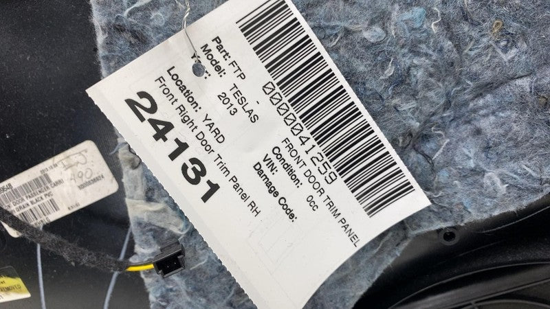 ⭕ 2012-2015 Tesla Model S Front Right Interior Door Panel Trim Card Co