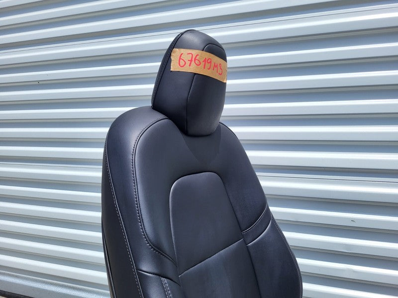 ⭕ 2017-2022 Tesla Model 3 Y Front Passenger Side 1st Row Seat Black Right Assy