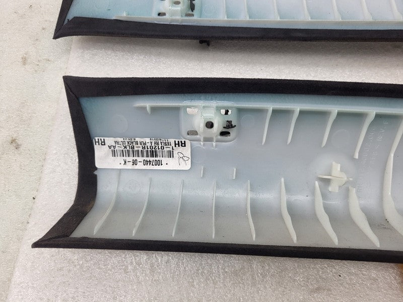 100248806K ⭕16-20 Model S Left & Right Upper A-Pillar Cover Trim 1002488-06-K/1007440-06-K
