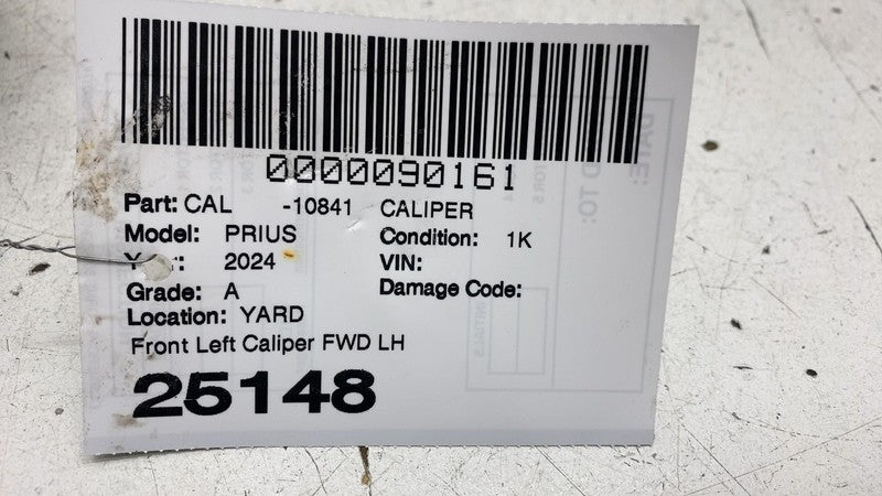 ⭕ 2020-2024 Toyota Prius Front Driver Side Caliper w/ Brake Hose Line