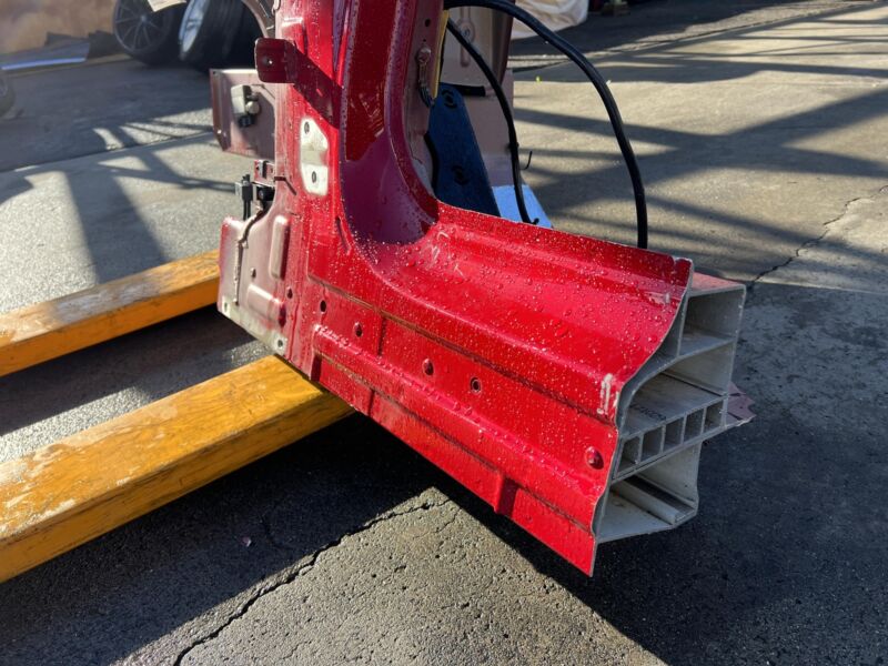 Does not apply 2012-2016 Tesla Model S Front Left Quarter Panel Fender Apron Frame Cut Red PPMR