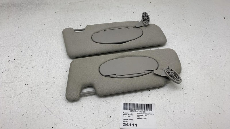 ⭕ 2014-2021 BMW i3 Front Left and Right Side Sun Visor Assembly with Mirror OEM
