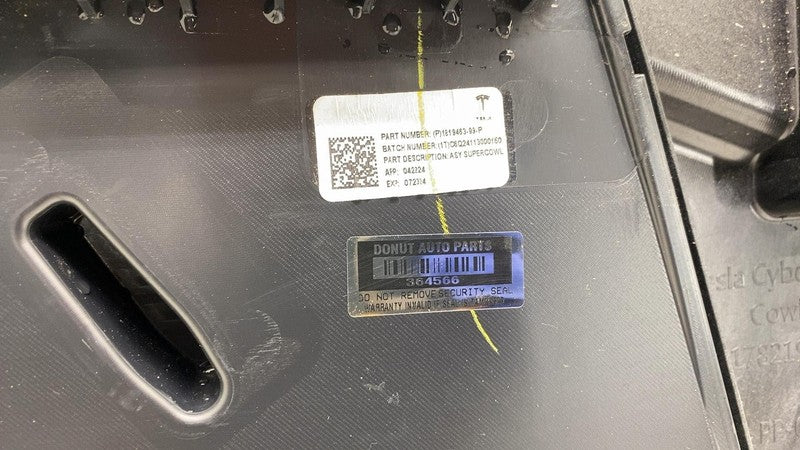 ⭕2024-2025 Tesla Cybertruck Dash Super Cowl Upper Defrost Duct Trim 18