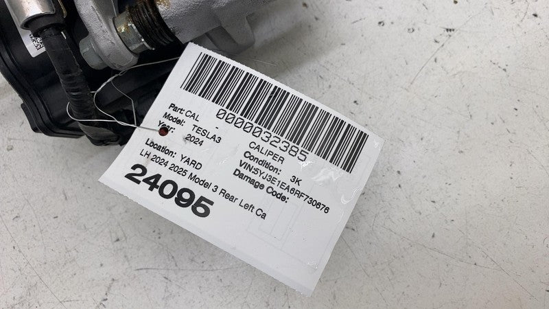 1044623-00-J ⭕ 2017-2025 Tesla Model 3 Rear Left Caliper w/ Brake Line Hose BASE 1044623-00-J