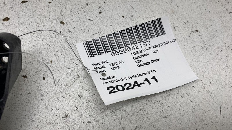 ⭕ 12-20 Model S Front Driver Side LED Fog Light Cornering Lamp Left 60