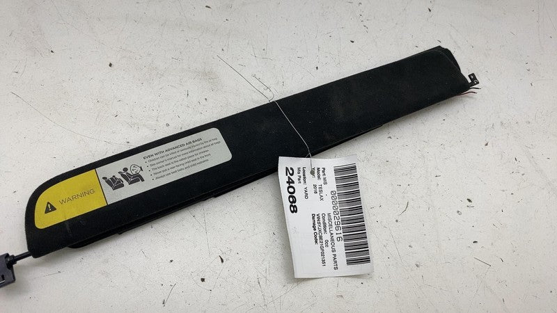 2016-2020 Tesla Model X Mx Front Driver Side Sun Visor Black Sunvisor