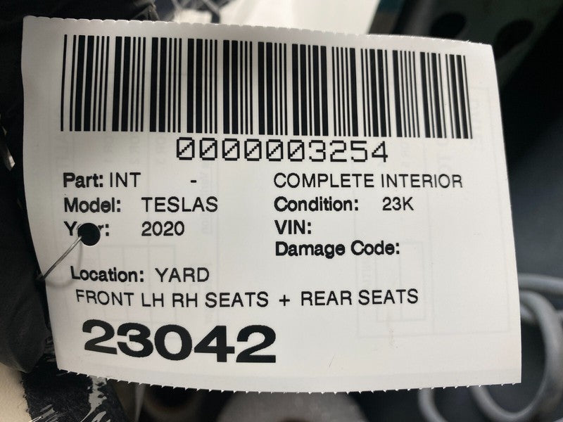 ⭕ 2020-2021 Tesla Model S Front & Rear Bucket Seat Set of 4