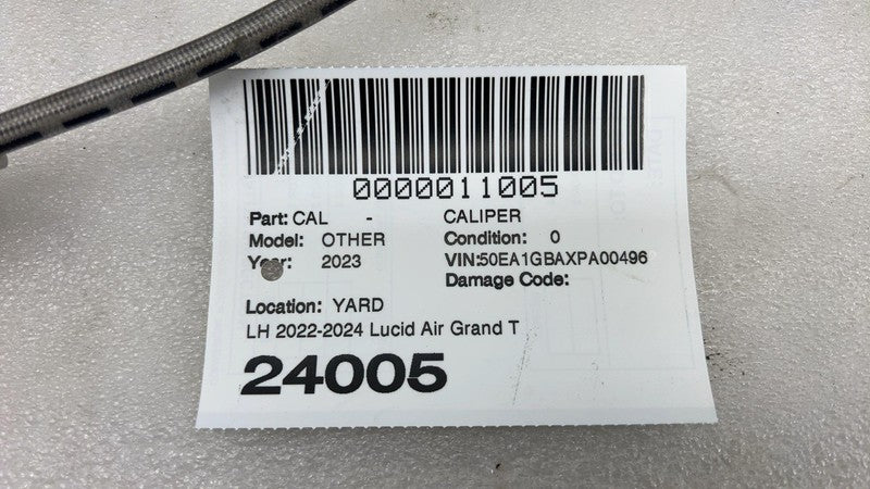⭕ 2022-2024 Lucid Air Front Left Driver Side Brake Caliper w/ Hose Line Assembly