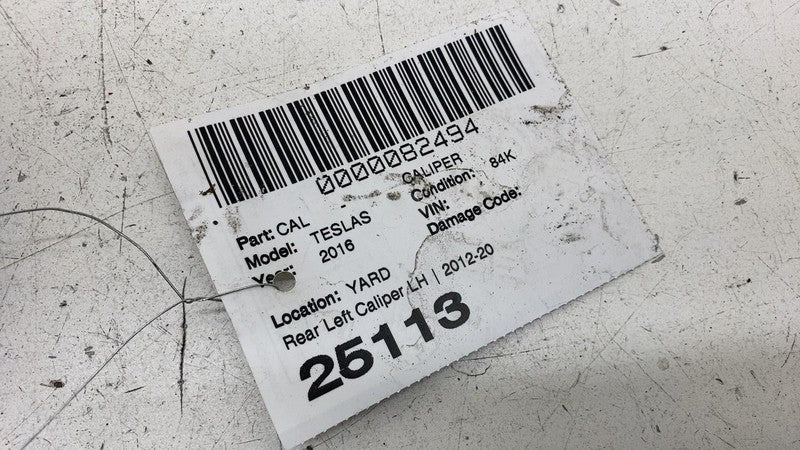 ⭕ 2012-2020 Tesla Model S MS Rear Driver Side Caliper w/ Brake Hose Li