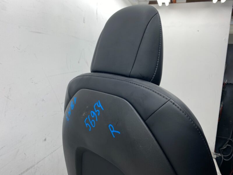 ⭕ 2017-2022 Tesla Model 3 Front Passenger Side 1st Row Seat Leather Black Right