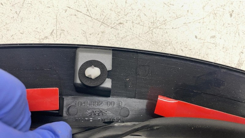 104589200D ⭕ 16-25 Tesla Model X Rear Left Door Lower Wheel Arch Flare Molding 1045892-00-D