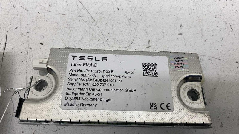 185281700E ⭕ 24-25 Tesla Model 3 M3 Radio Tuner Module FM/HD OEM 1852817-00-E Model 920777A