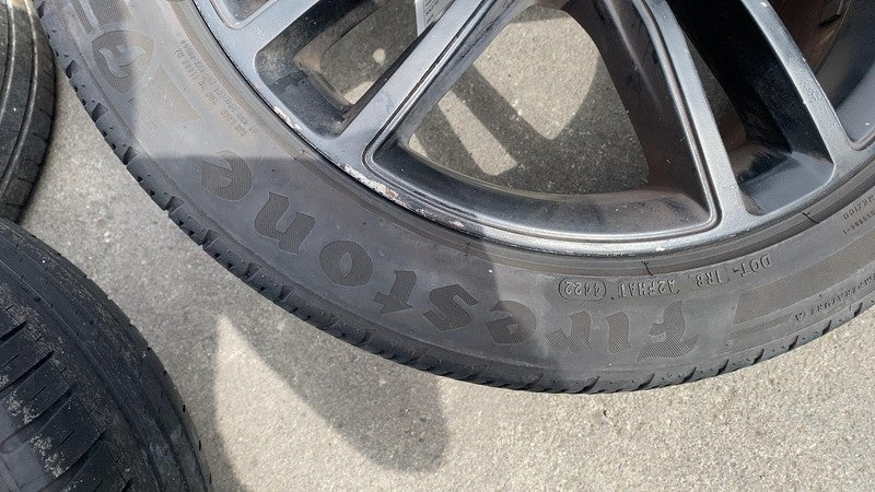 600721400D ⭕ 12-15 Model S MS SET of 4 Wheel Rim 19x8.0+40mm w/ Tire 245/45R19 6007214-00-D
