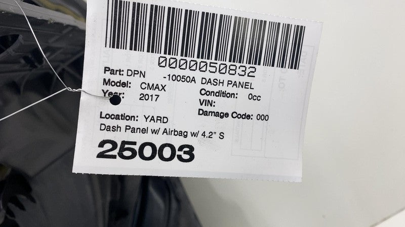 2017 2018 Ford C-Max Instrument Dashboard Panel w/ 4.2" Screen Opening Assembly