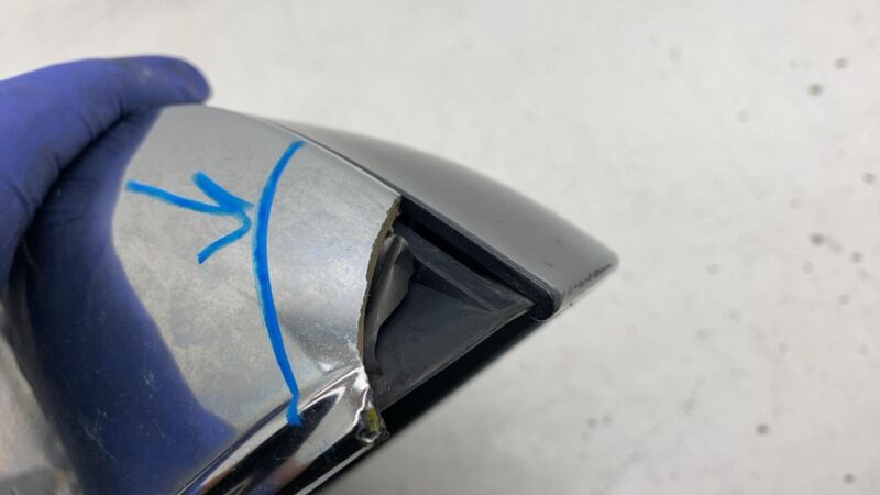 6005864-00-E ⭕ 12-15 Model S Front Left Exterior Rear View Door Mirror Gray PMTG 6005864-00-E