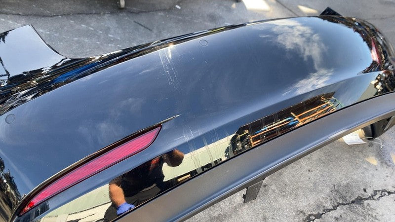 ⭕ 2017-2022 Tesla Model 3 Rear Bumper Cover w/ Park Sensor & Harness B