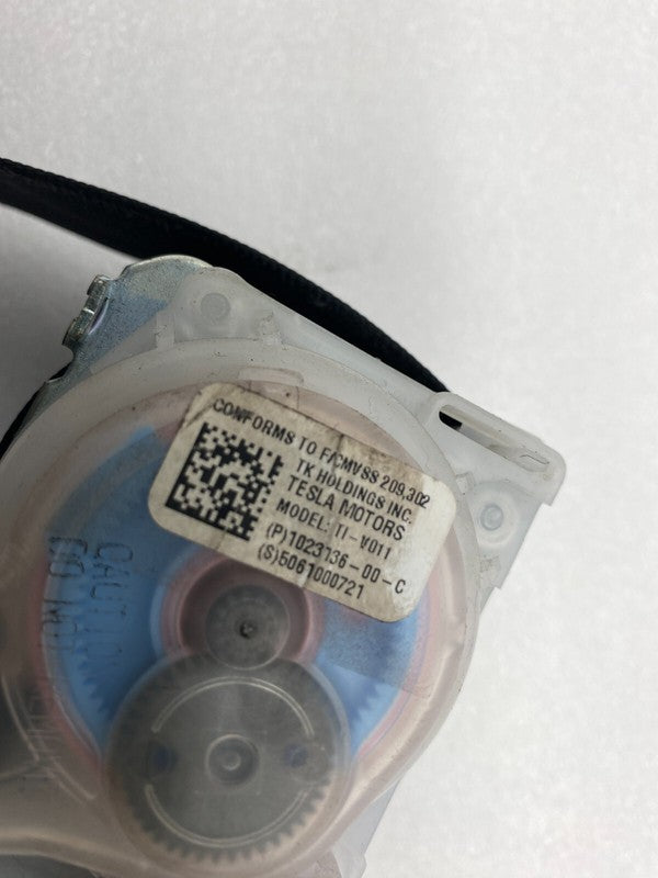 102313600C ⭕ 16-20 Model S MS Rear Left or Right 2nd Row Seat Belt & Retractor 1023136-00-C