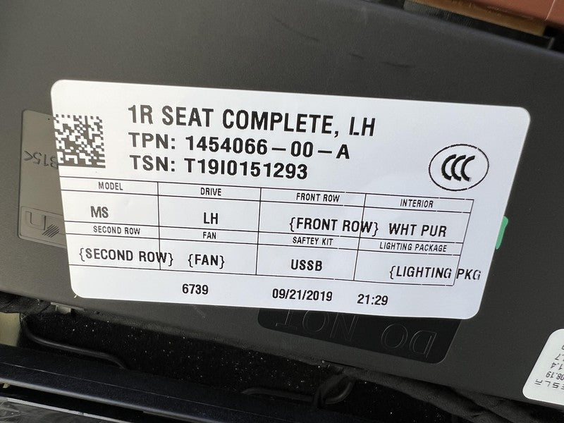 ⭕ 18-20 Tesla Model S Left & Right Front Bucket Seat + Rear 2nd Row Se