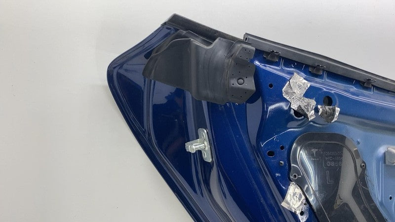 2012-2015 Tesla Model S MS Rear Driver Side Door Shell Panel Left LH Blue - PPSB