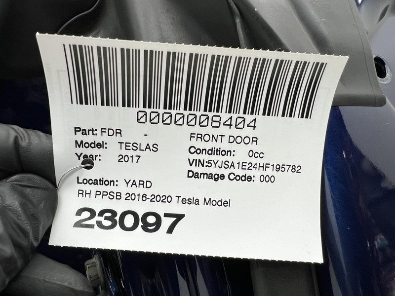 ⭕2016-2020 Tesla Model S Front Passenger Side Door Shell Panel Right B