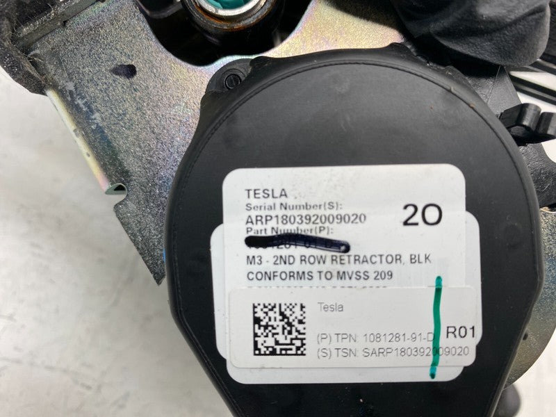 1081281-01-D ⭕17-23 Tesla Model 3 Rear Left or Right 2nd Row Seat Belt Retractor 1081281-91-D