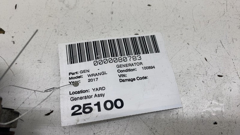 68078950AB ⭕ 11-17 Jeep Wrangler 3.6L V6 Auto Trans 5-Speed Alternator Generator 68078950AB