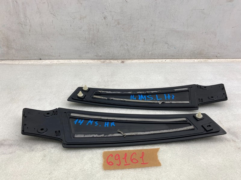 ⭕ 2012-2020 Tesla Model S PAIR Left & Right B-Pillar Molding Applique Glass Trim