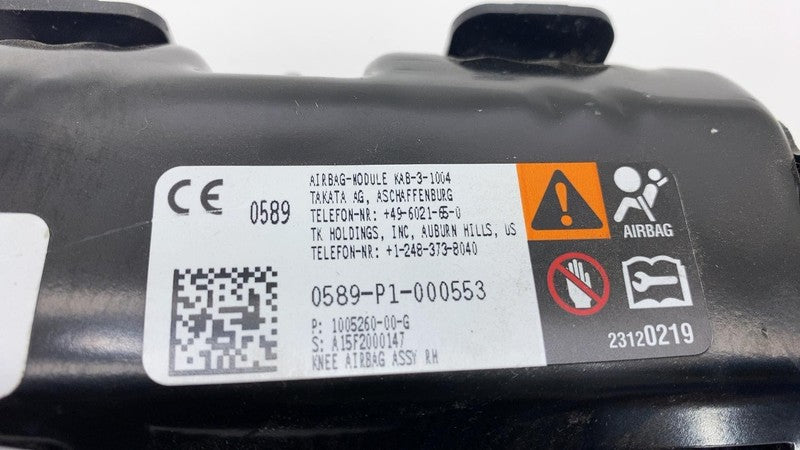 100526000G 2012-2015 Tesla Model S Front Passenger Side Lower Knee Airbag Right RH Assembly