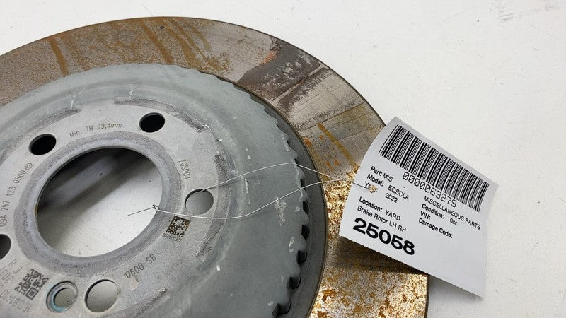 A2974230500 ⭕ 2022 Mercedes-Benz EQS 450+ Rear Left or Right Brake Disc Rotor A2974230500