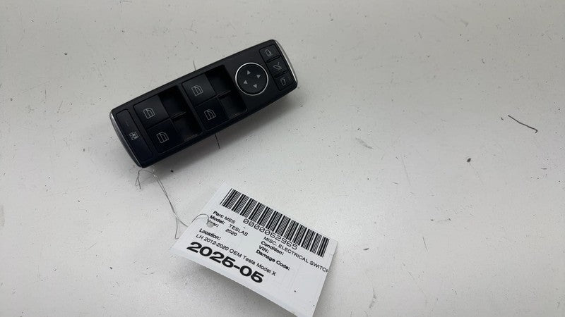⭕ 12-20 Model S X Front Driver Window Mirror Master Switch Left LH DCA