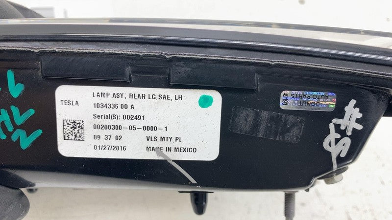 1034336-00-A ⭕ 2016-2020 Tesla Model X Rear Inner Taillight Led Tail Lamp Left 1034336-00-A