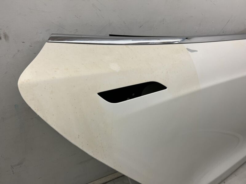 2012-2015 Tesla Model S Rear Passenger Side Door Shell Panel Right White - PMSS