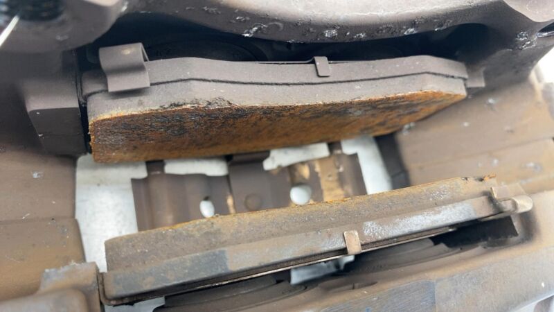 2012-2020 Tesla Model S MS Rear Passenger Side Caliper w/ Brake Hose Line Right
