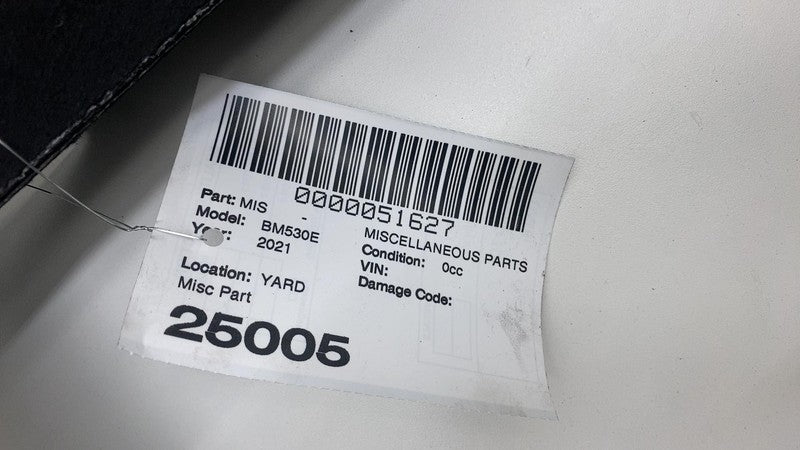 2021 BMW 530e B46X Front Passenger Side Under Dash Lower Trim Cover Pa