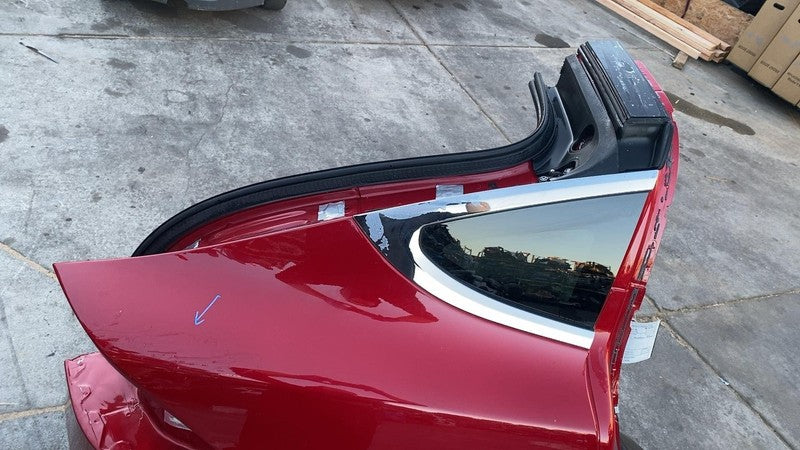 2016-2020 Tesla Model X Rear Right Quarter Fender Frame Panel Cutout RH Red PPMR