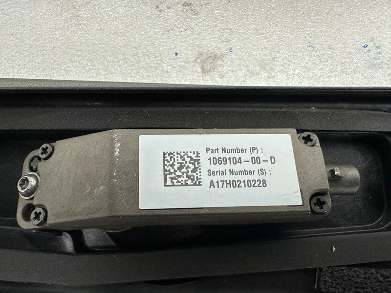 109231298D 16-20 Model X Right B-Pillar Applique Trim Molding w/ Camera & Seal 1092312-98-D
