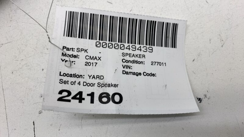 8A6T18808AC ⭕ 13-18 Ford C-Max Front & Rear Left & Right Door Audio Speakers 8A6T-18808-AC