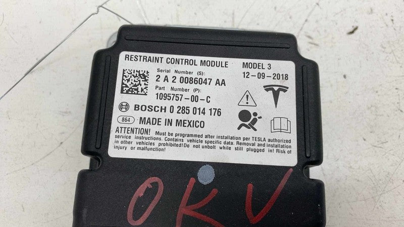 ⭕ 17-23 Tesla Model 3 M3 Safety Restraint Diagnostic Control Module 10