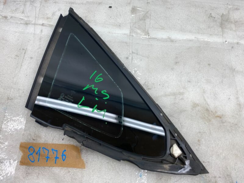 E6 43R-008010 2012-2020 Tesla Model S MS Rear Driver Side Quarter Fixed Glass Left LH Assembly