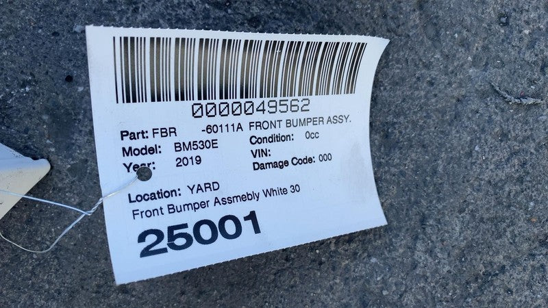 2018-2020 BMW 530e Front Bumper Cover Assy w Park Sensor & Park Light White 300