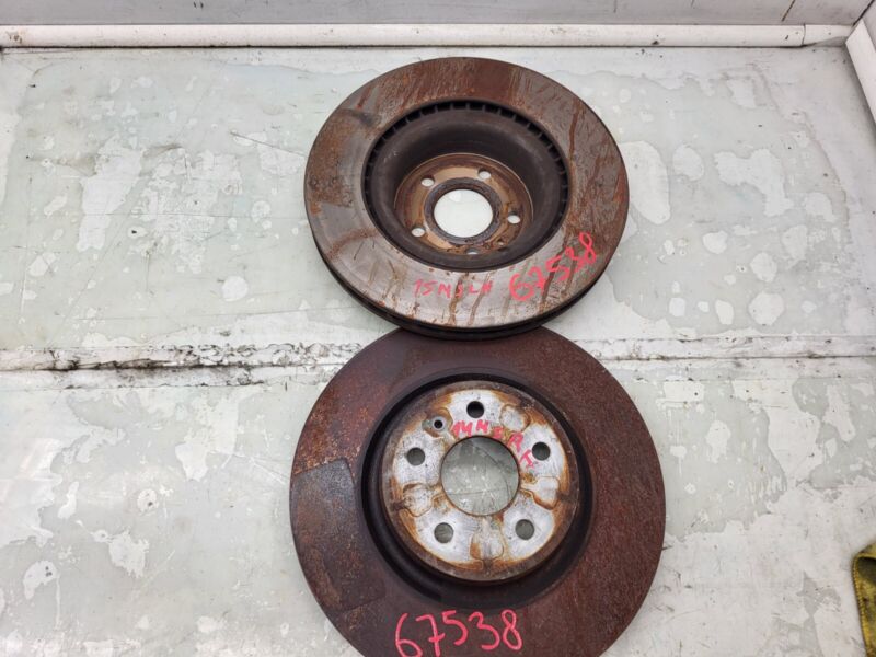 ⭕2012-2015 Tesla Model S MS Rear PAIR Left & Right Brake Disc Rotor Assembly OEM