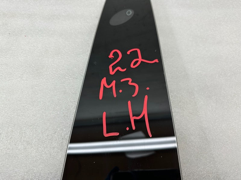 110043700E 2017-2023 Tesla Model 3 M3 Driver Side B-Pillar Applique Glass with Camera Left