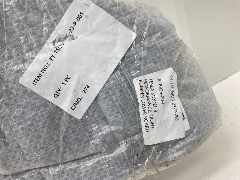 1818925-00-I ⭕ 24-26 Tesla Model 3 Performance Front Bumper Lower Splash Valance 1818925-00-I