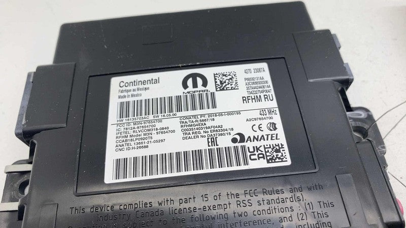 ⭕ 2017-2025 Chrysler Pacifica Transmit Hub Receiver Control Module 685