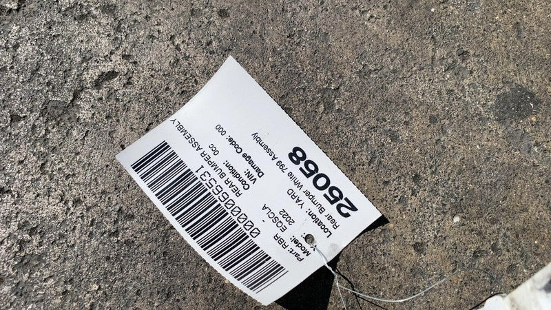 ⭕ 2022 Mercedes-Benz EQS 450+ V297 Rear Bumper Cover w/ Lower Valance White 799