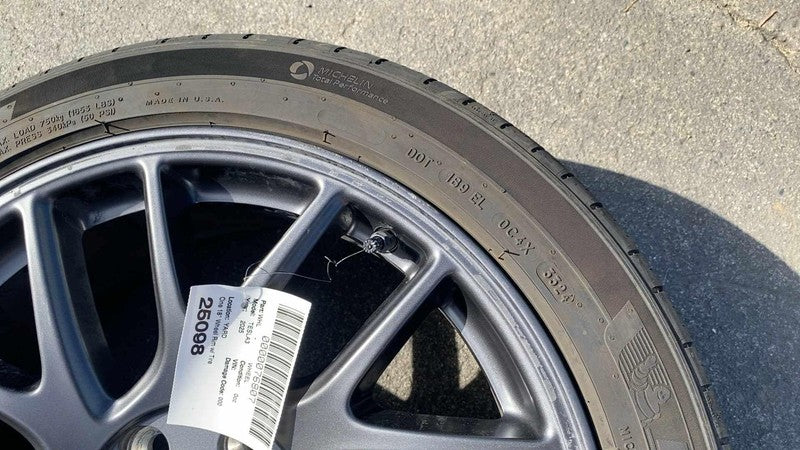 134422900B ⭕ 24 25 Model 3 Wheel Rim 18x8.5J +38MM w/ Michelin Tire 235/45R18 1344229-00-B