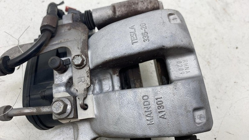 ⭕ 2017-2025 Tesla Model 3 Rear Right Caliper + Brake Hose Line BASE 10